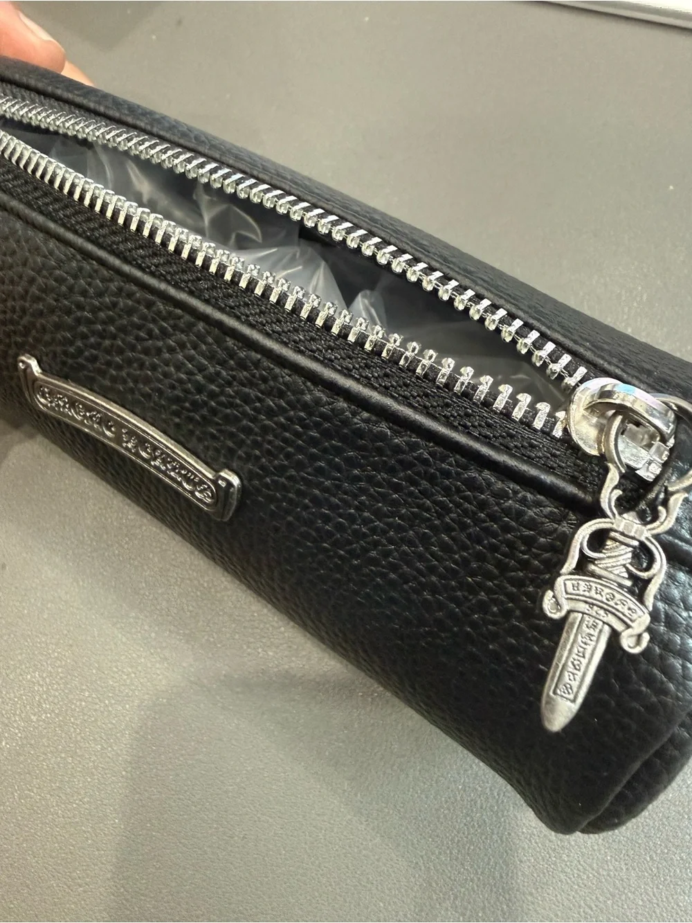Chrome Hearts Black Thick Square Sunglasses